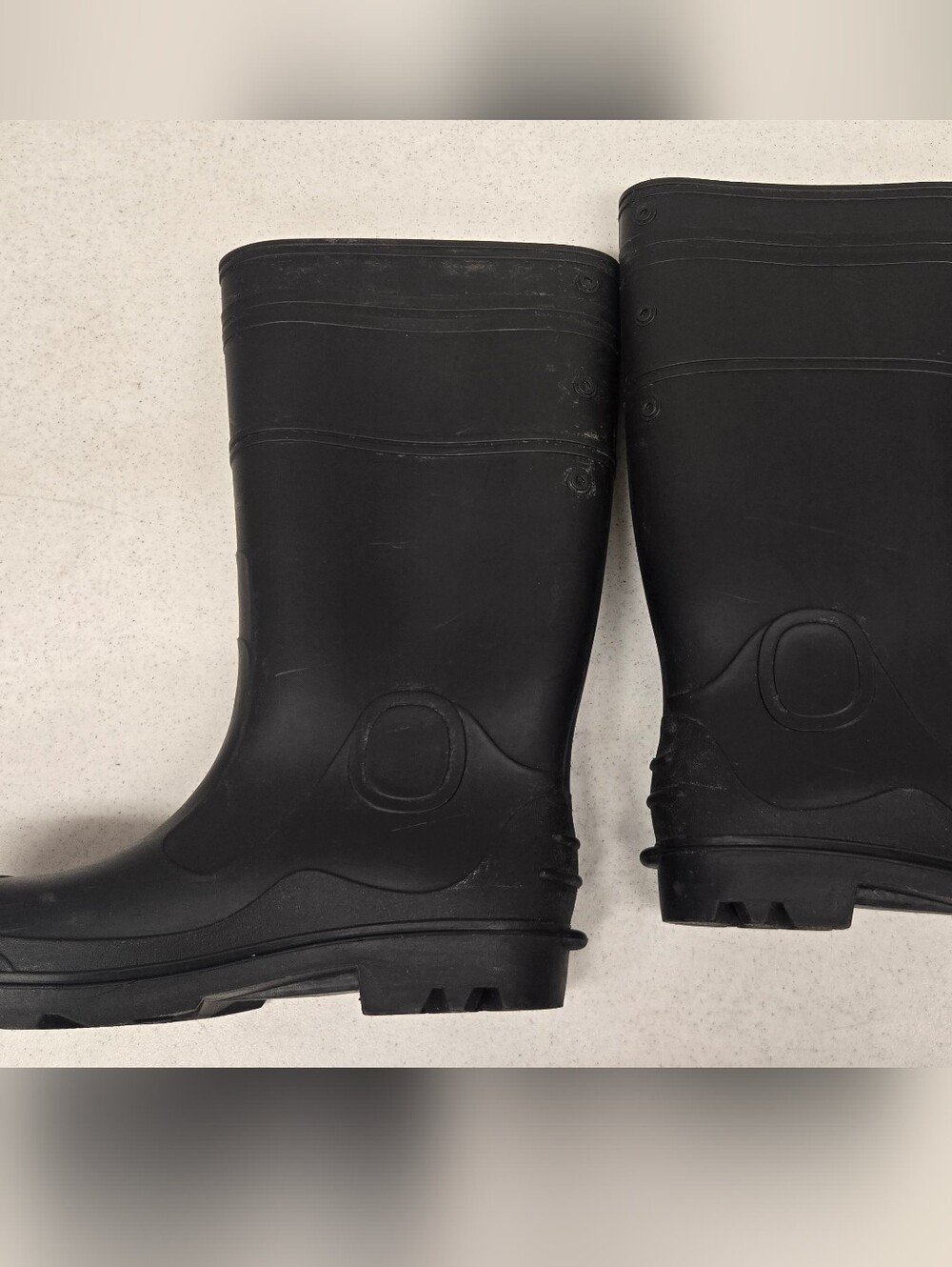 Black Rubber Rain Boots